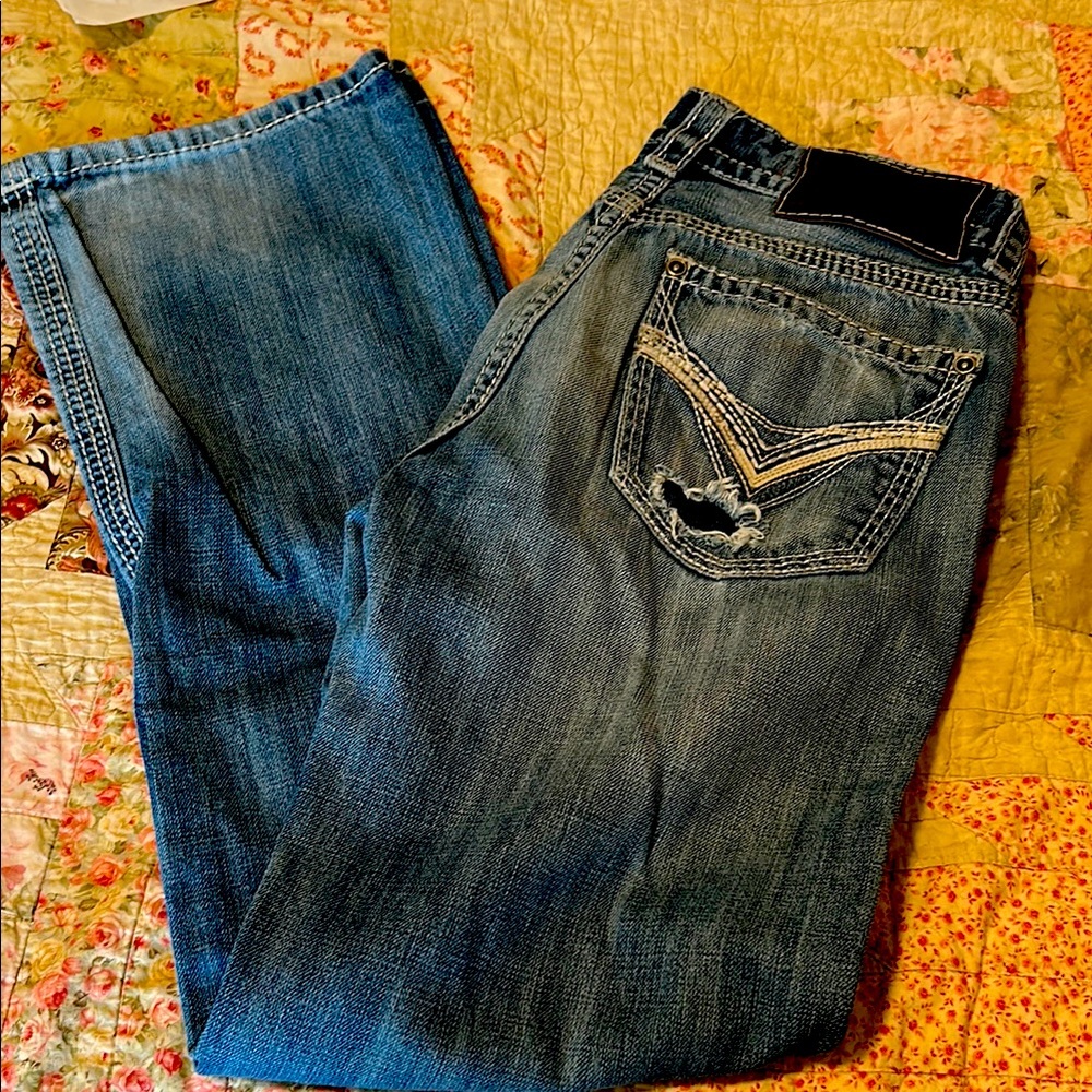 Men's Blue Jeans Rock and Roll 30x34